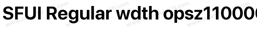 SFUI Regular wdth opsz110000 GRAD w字体转换